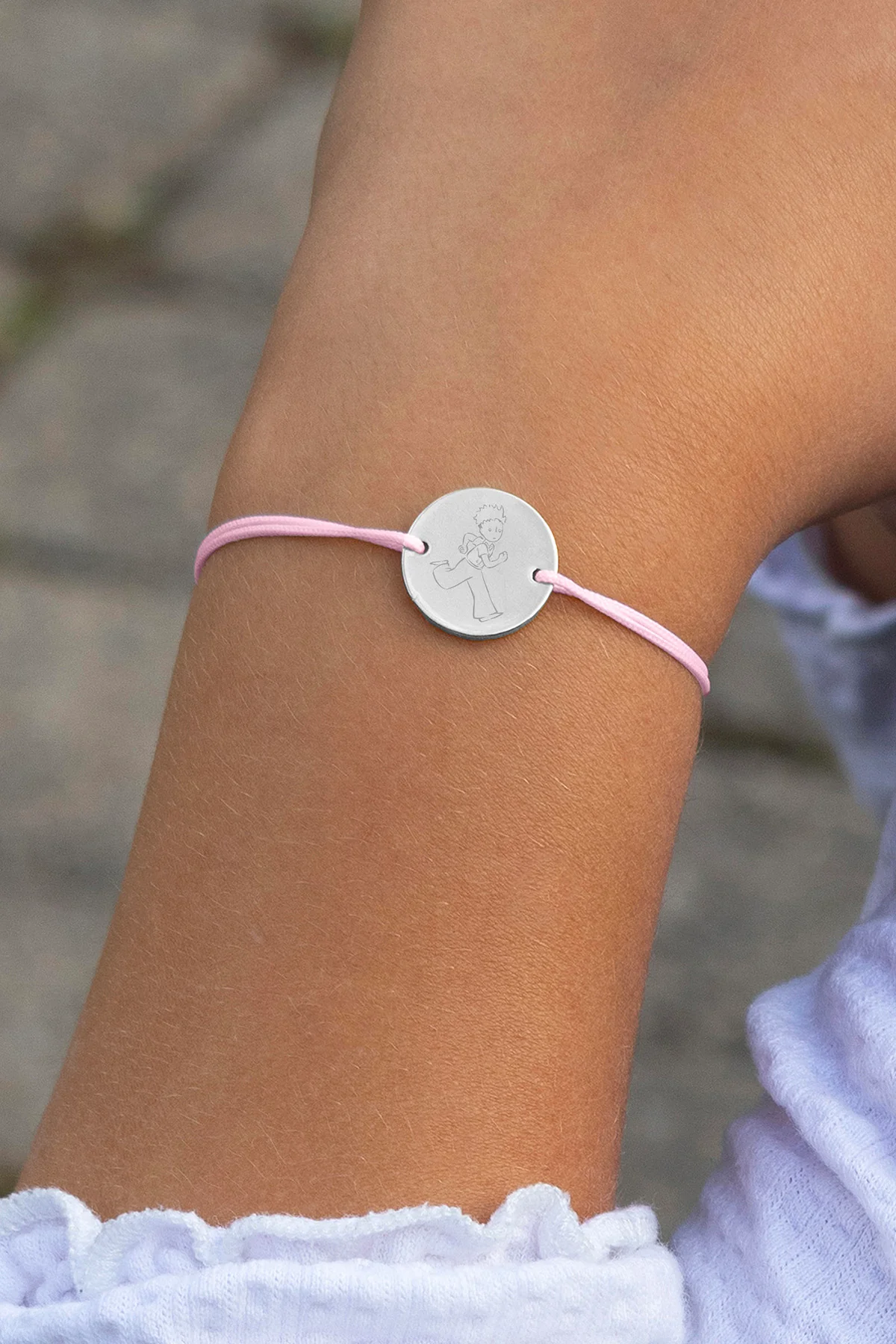 Le Petit Prince enfant rose plaqué argent - Image 3