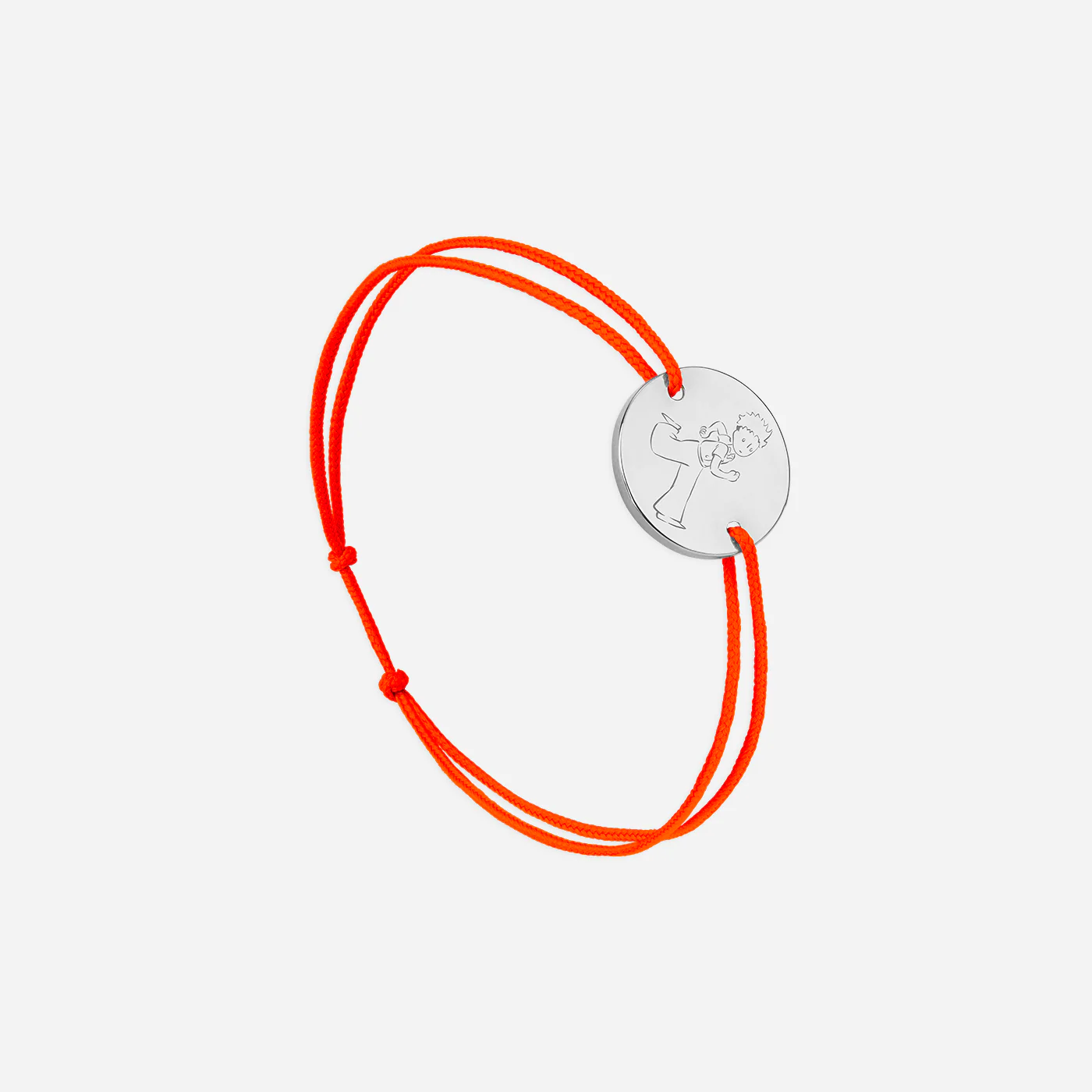 Le Petit Prince orange plaqué argent